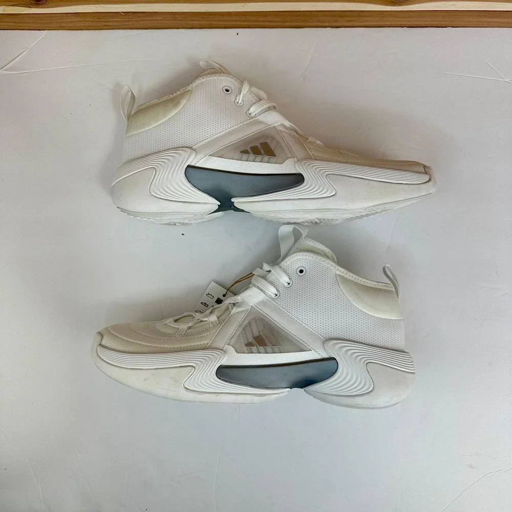 Adidas‎ Women's Exhibit Select Mid Basketball Shoes White Marble Size 9.5